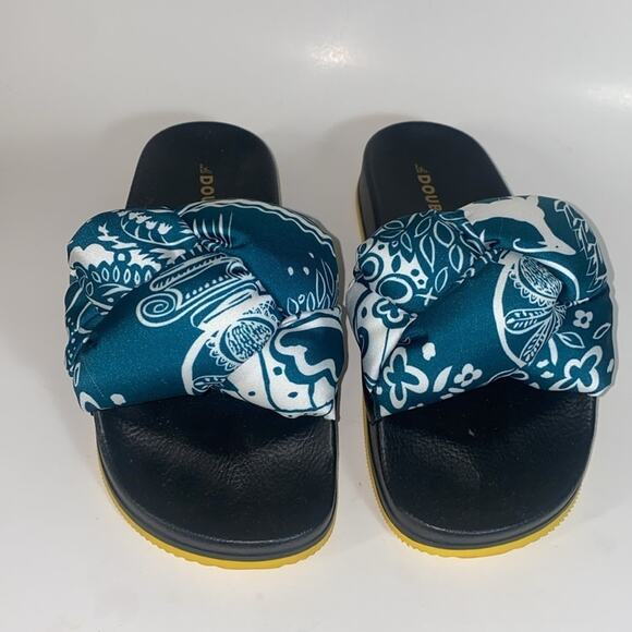 La Double J Treccia Slides Ionic in Twill - Picture 2 of 8